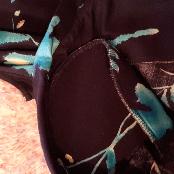 EUC Halmode Petites Long Floral Tank Dress w/Button Down Matchin Top Sz 8P - Picture 15 of 16